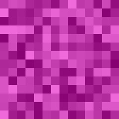 Poster - Geometrical abstract square mosaic background - vector design from squares in purple tones