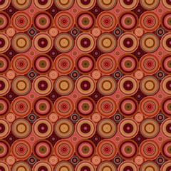 Poster - Abstract seamless circle pattern - vector background graphic design