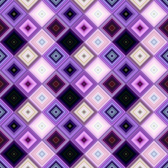 Poster - Purple abstract diagonal square mosaic pattern background - vector wall design