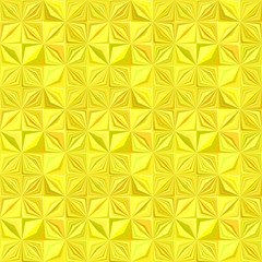 Poster - Yellow abstract repeating striped shape pattern - vector mosaic tile background graphic