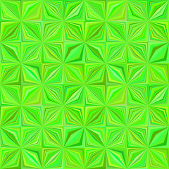 Poster - Green abstract geometric striped tile mosaic pattern background - repeating graphic design