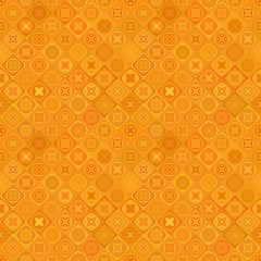 Poster - Orange abstract geometric diagonal curved shape mosaic pattern background - seamless graphic