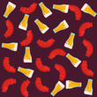 © djvstock - sausages and beer background