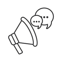 Sticker - megaphone device icon