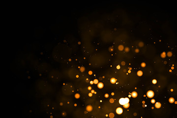 Wall Mural - Gold abstract bokeh background.