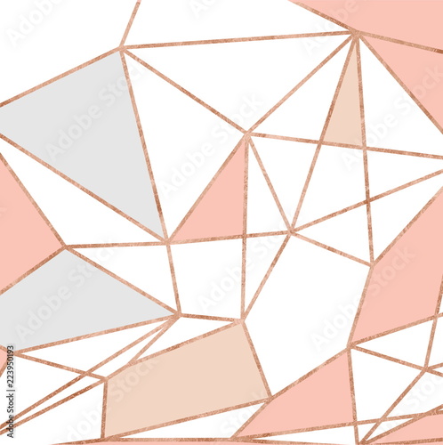 wzor-geometryczny-zloto-i-roza-rozowy-brokat
