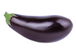 Fresh eggplant isolated on white background  with clipping path