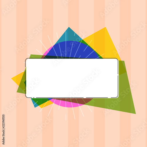Fotografie, Obraz Flat design business Vector Illustration concept Empty template copy space Posters coupons promotional material