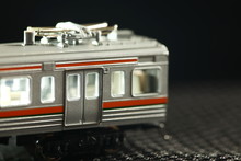 Miniature Railroad Model Scene.