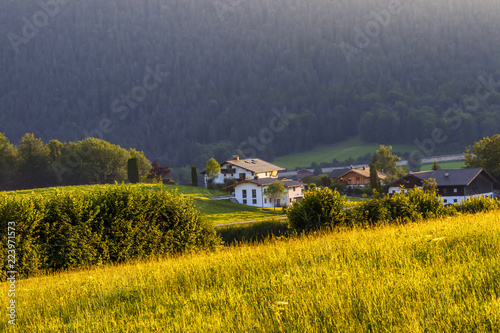 Fotografie, Obraz Rossfeld Panoramic Road at the summer evening