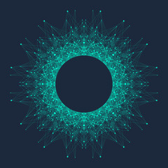Aufkleber - Artificial Intelligence Logo. Artificial Intelligence and Machine Learning Concept. Vector symbol AI. Neural networks and another modern technologies concepts. Technology sci-fi concept