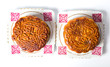 Chinese Mooncakes for Mid-autumn festival on a plate