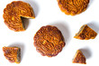 Chinese Mooncakes for Mid-autumn festival isolated
