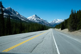 Fototapeta Góry - Road detail in national park, Canada