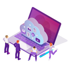 Fototapete - Reliable cloud service