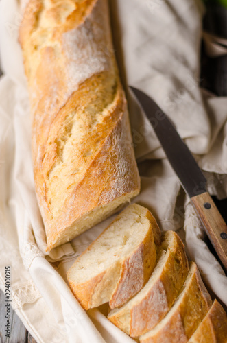 Plakat Fresh baguette delish crispy