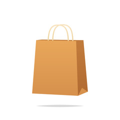 Wall Mural - Paper shopping bag vector isolated