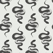 Vector seamless hand drawn vintage horror pattern with snakes. Animal decoration for paper, textile, wrapping decoration, scrap-booking, t-shirt, cards.