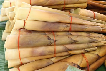 Canvas Print - Bamboo shoot at street food