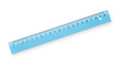 Plastic ruler isolated on white
