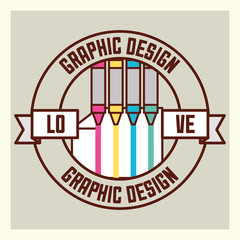 Sticker - graphic design concept