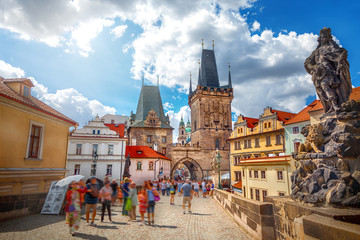 Wall Mural - Charles bridge in Prague