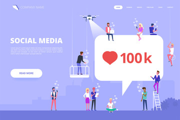 Poster - Social Media Concept for website.