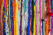 brazil textiles background of bright rugs