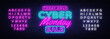 © Ivan - Cyber Monday banner in fashionable neon style, luminous signboard, nightly advertising advertisement of sales rebates of cyber Monday. Vector Illustration. Editing text neon sign