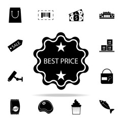 Poster - best price sign icon. market icons universal set for web and mobile