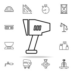 Poster - speed radar icon. Measuring Instruments icons universal set for web and mobile