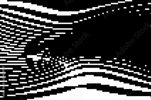 Pattern With Glitches Geometric Abstraction With Pixel Art