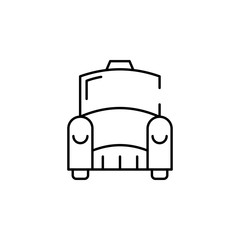 Poster - Taxi icon. Element of transportation icon for mobile concept and web apps. Thin line Taxi icon can be used for web and mobile