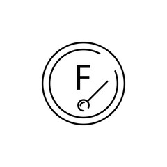 Poster - full tank icon. Element of transportation icon for mobile concept and web apps. Thin line full tank icon can be used for web and mobile