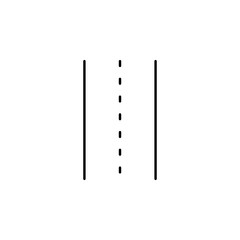 Poster - road icon. Element of transportation icon for mobile concept and web apps. Thin line road icon can be used for web and mobile