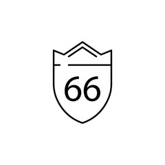 Poster - road sign icon. Element of transportation icon for mobile concept and web apps. Thin line road sign icon can be used for web and mobile