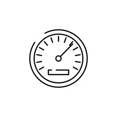 Poster - speedometer icon. Element of transportation icon for mobile concept and web apps. Thin line speedometer icon can be used for web and mobile