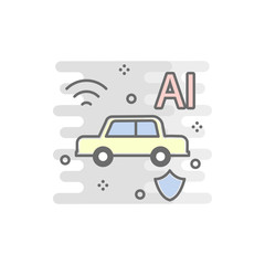 Poster - smart machine colored icon. Element of colored smart technology icon for mobile concept and web apps. Color smart machine icon can be used for web and mobile