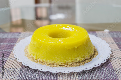 Fotografie, Tablou Quindim, a typical Brazilian dessert made with eggs and coconut