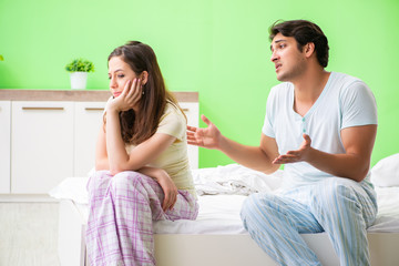 Man trying to make up with wife after conflict 