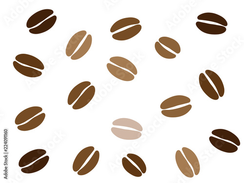 珈琲豆背景 Stock Vector Adobe Stock