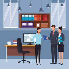 Wall Mural - Business people at office