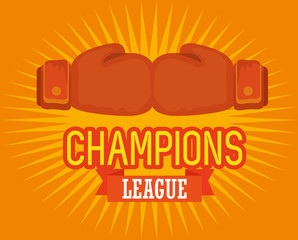 Sticker - boxing sport champions league