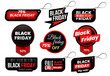 © Tartila - Black friday tag. Market sale tags, shopping sales sign label and marketing labels vector design set