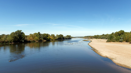 Canvas Print - Loire river bank in the Centre-Val de Loire region