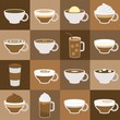 © lukpedclub - different types of coffee menu in flat design