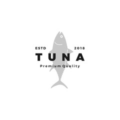 Sticker - tuna fish logo emblem label seafood vector icon