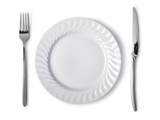 plate and cutlery