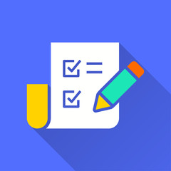 Poster - business report - vector icon.