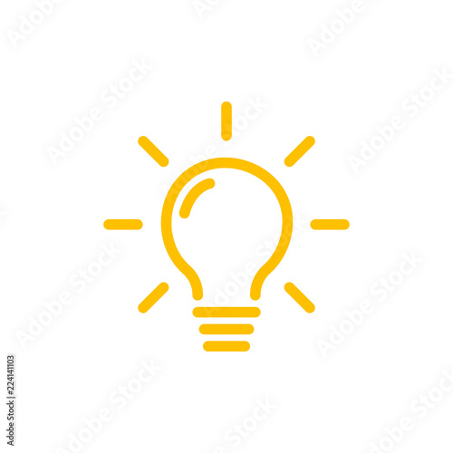 Photographie Effective thinking concept solution bulb icon with innovation idea